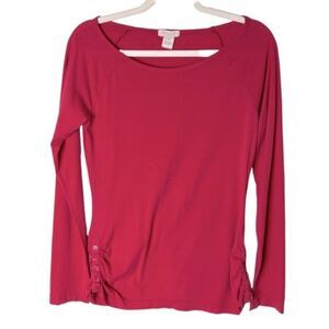 Mod-O-Doe Red Long Sleeve Top  Size M